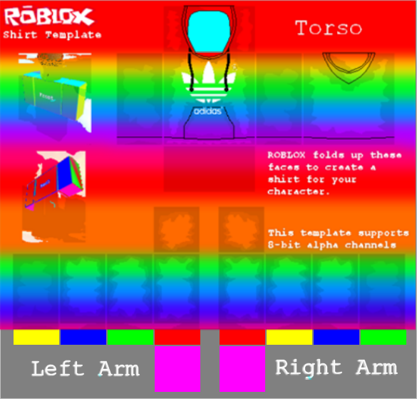 Roblox Rainbow Adidas Pants